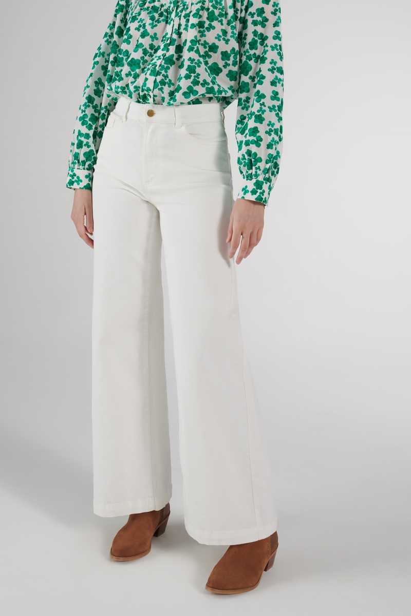 Jean wide legs Blanc - I.Code