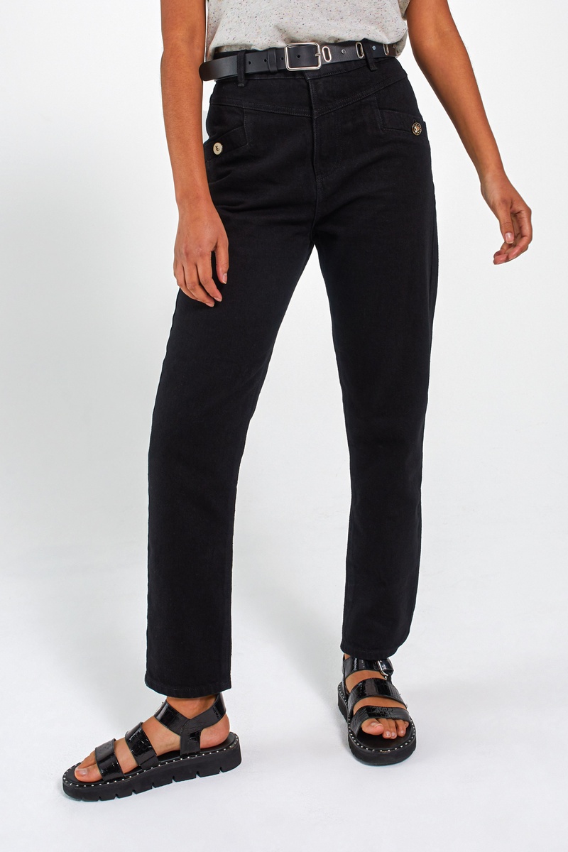 Jean droit Noir - I.Code