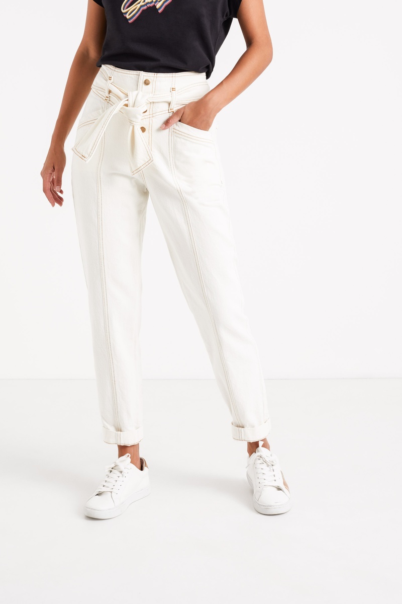 Jean droit Blanc - I.Code