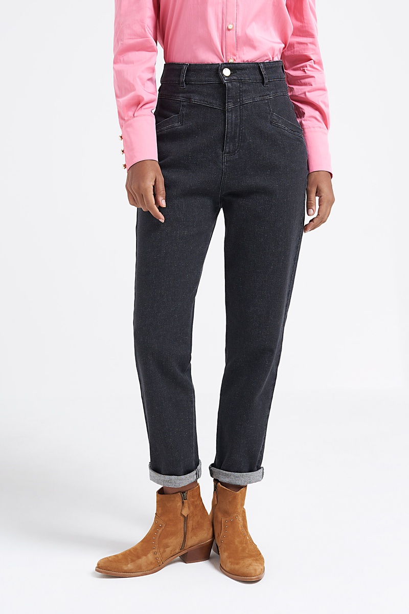 Jean droit Noir - I.Code