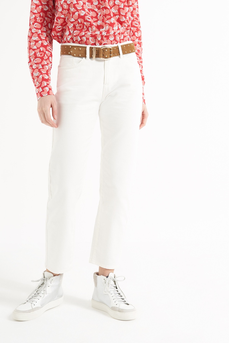 Jean droit Blanc - I.Code