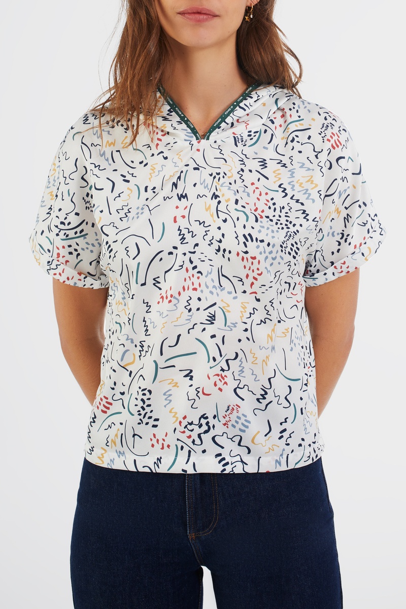 Top à capuche Blanc - I.Code