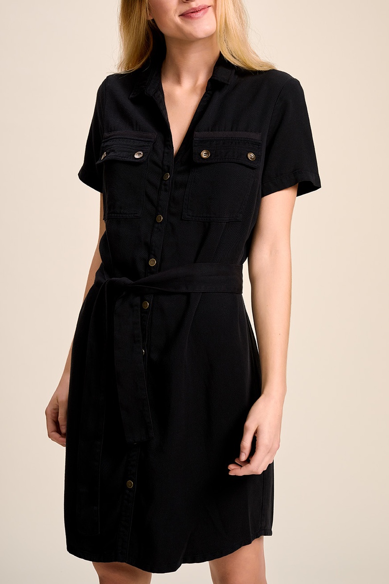 Robe chemise Noir - One Step