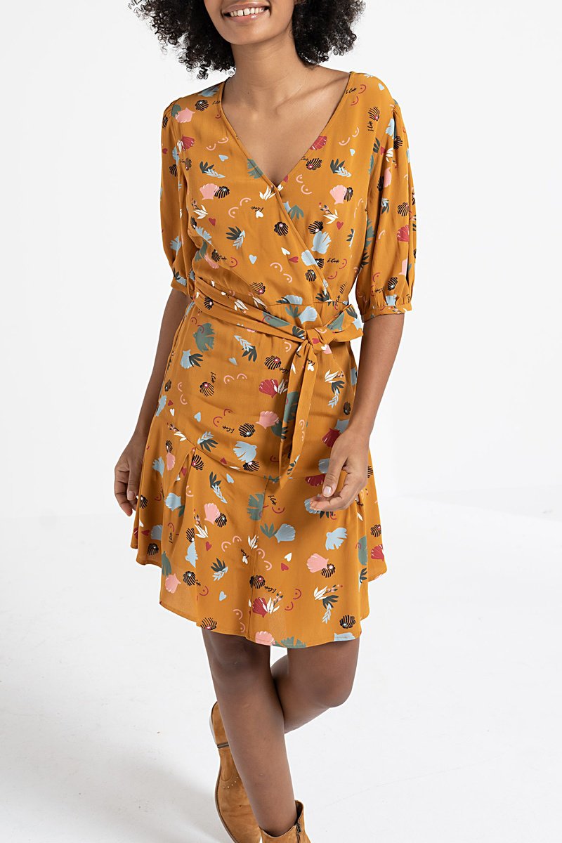 Robe volantée Orange - I.Code