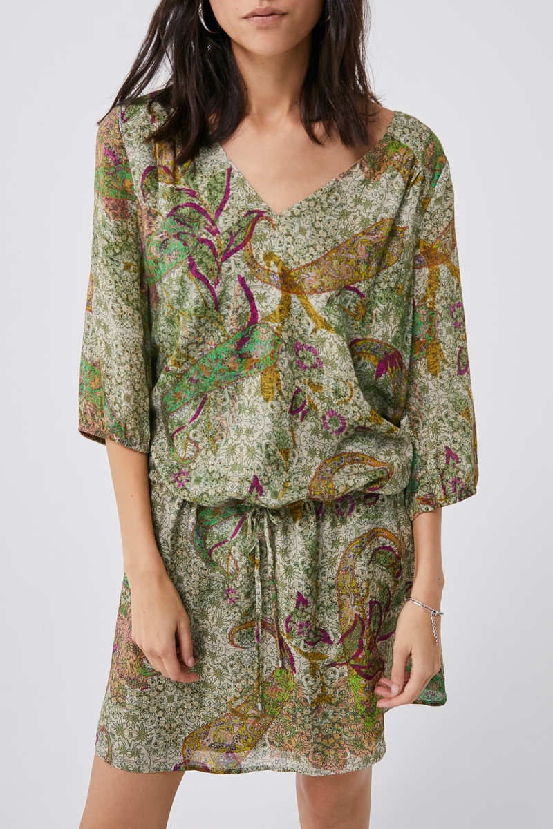 Robe patineuse Vert - IKKS