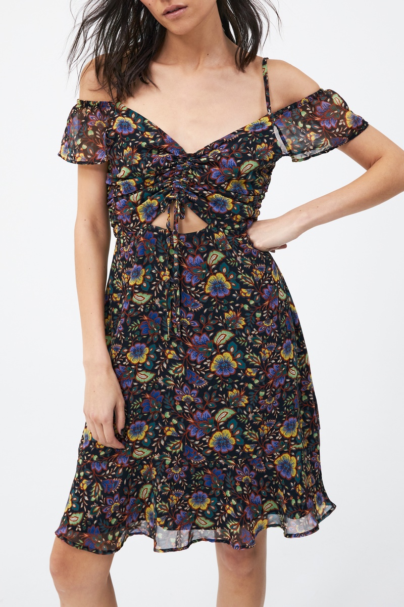 Robe patineuse Noir - IKKS