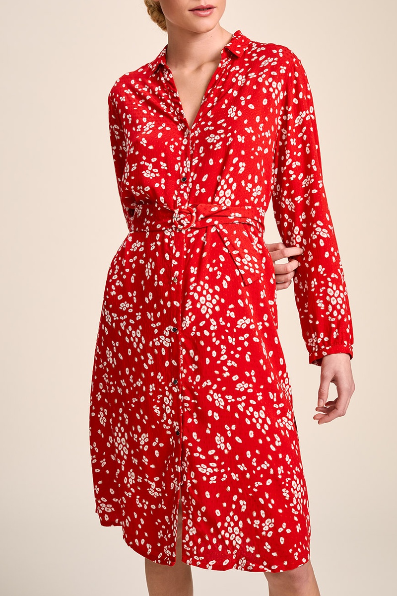 Robe chemise Rouge - One Step