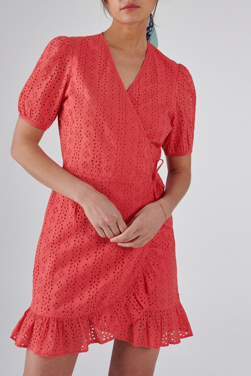 Robe portefeuille Rouge - I.Code