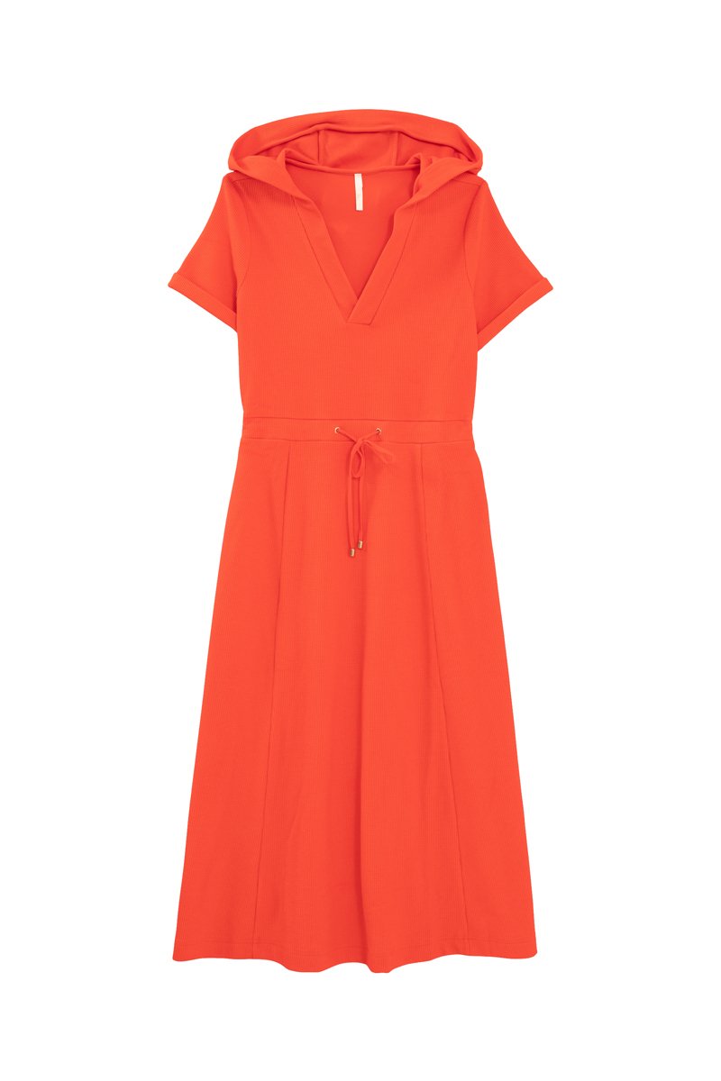 Robe longue à capuche Orange - I.Code