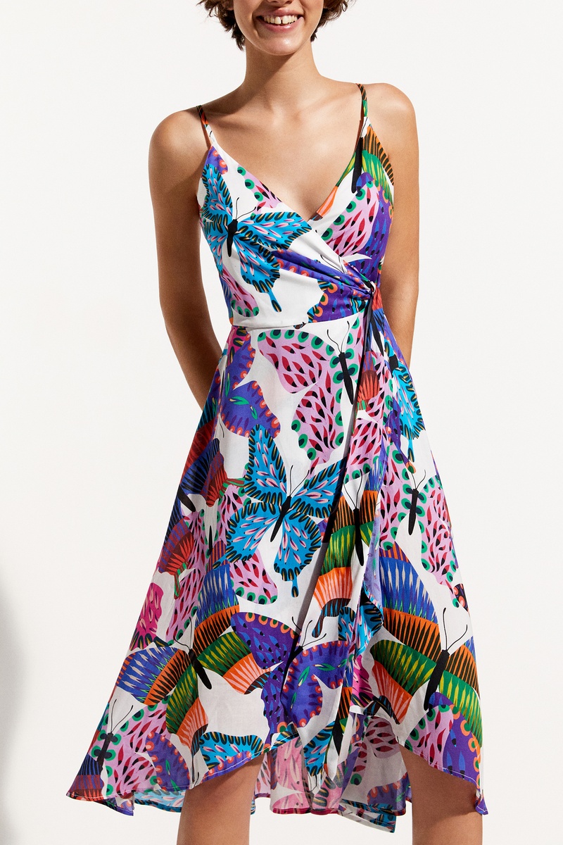 Robe portefeuille Alana - Blanc