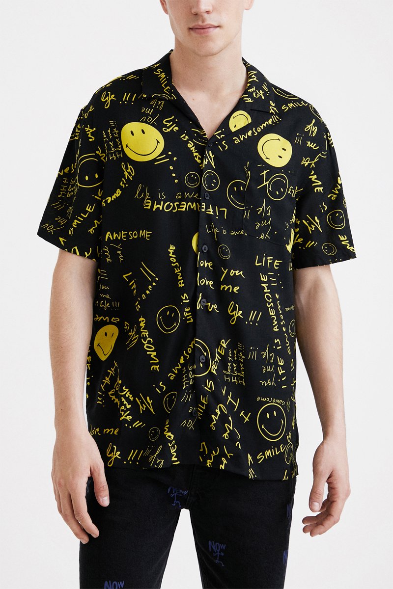 Chemise Noir et jaune