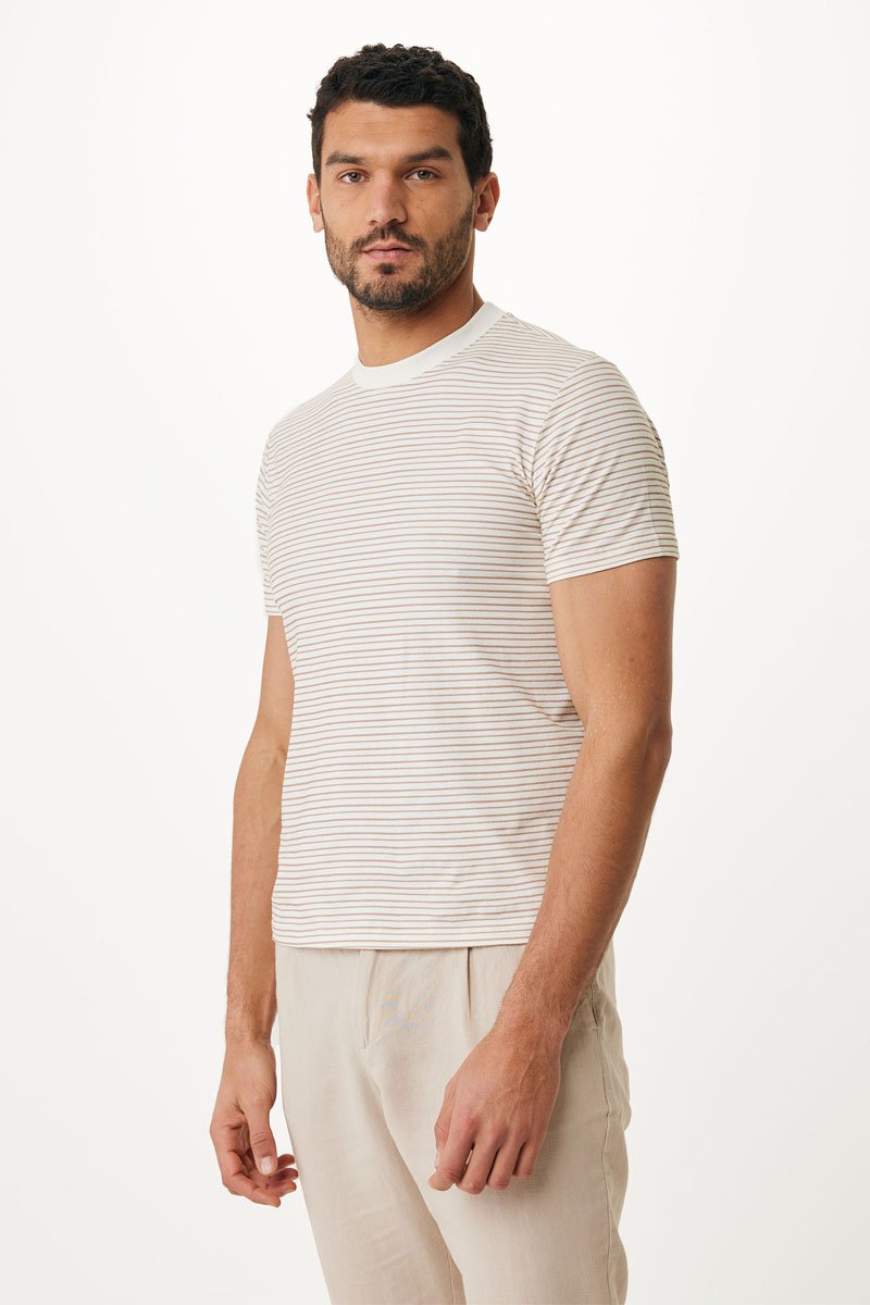 T-shirt Blanc et marron