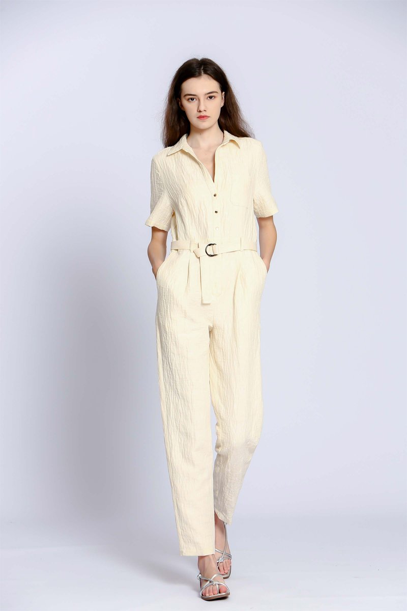 Combinaison en lin - Ecru