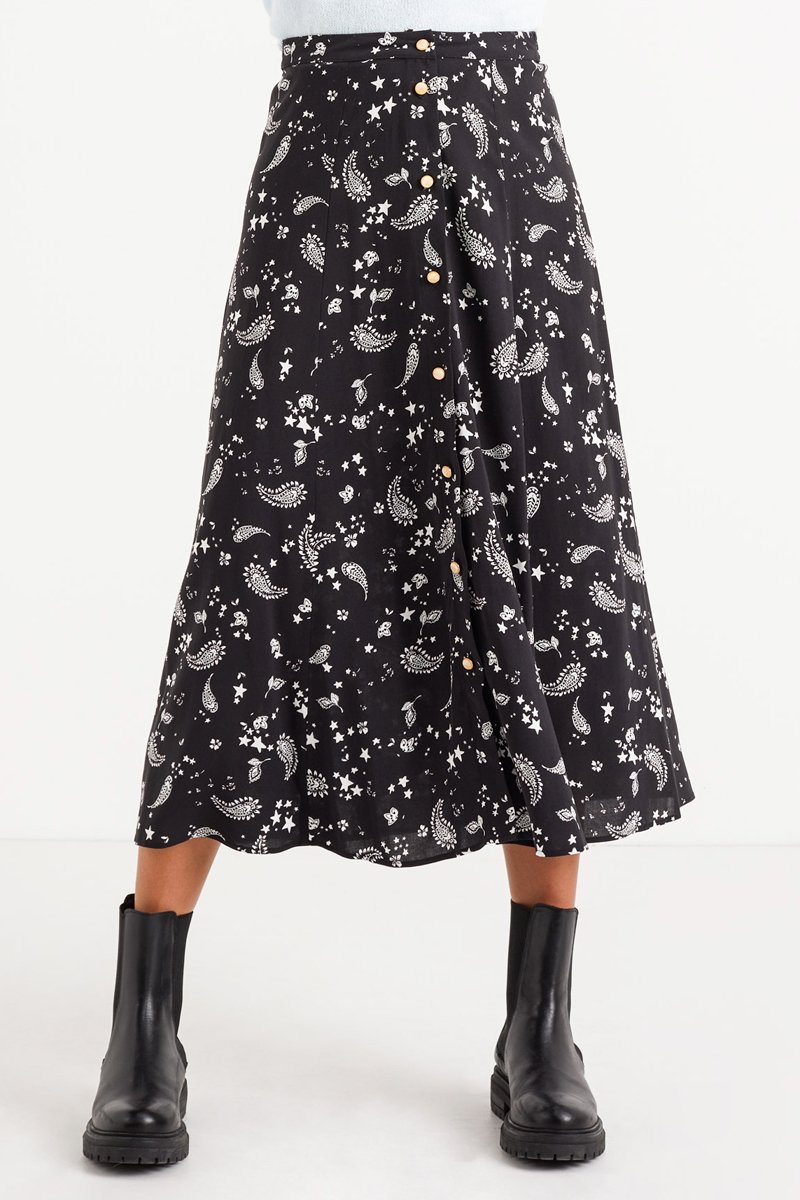 Jupe longue Noir - I.Code