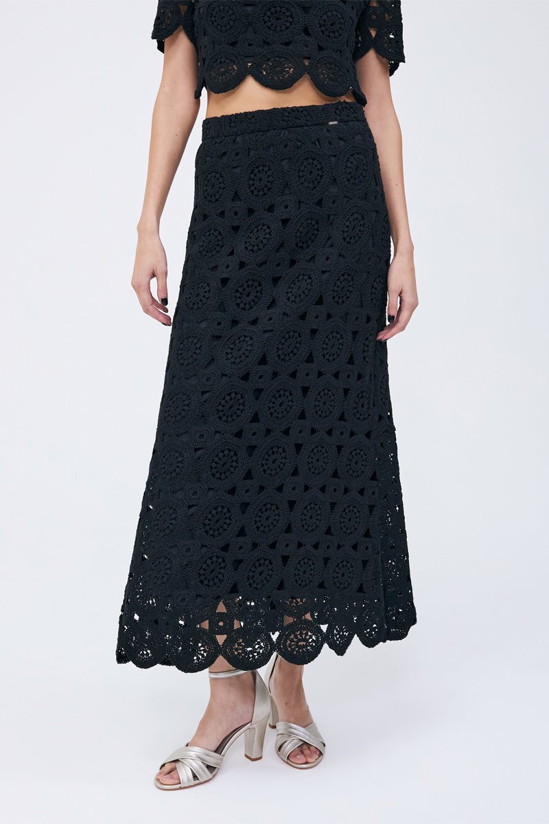 Jupe longue Noir - IKKS