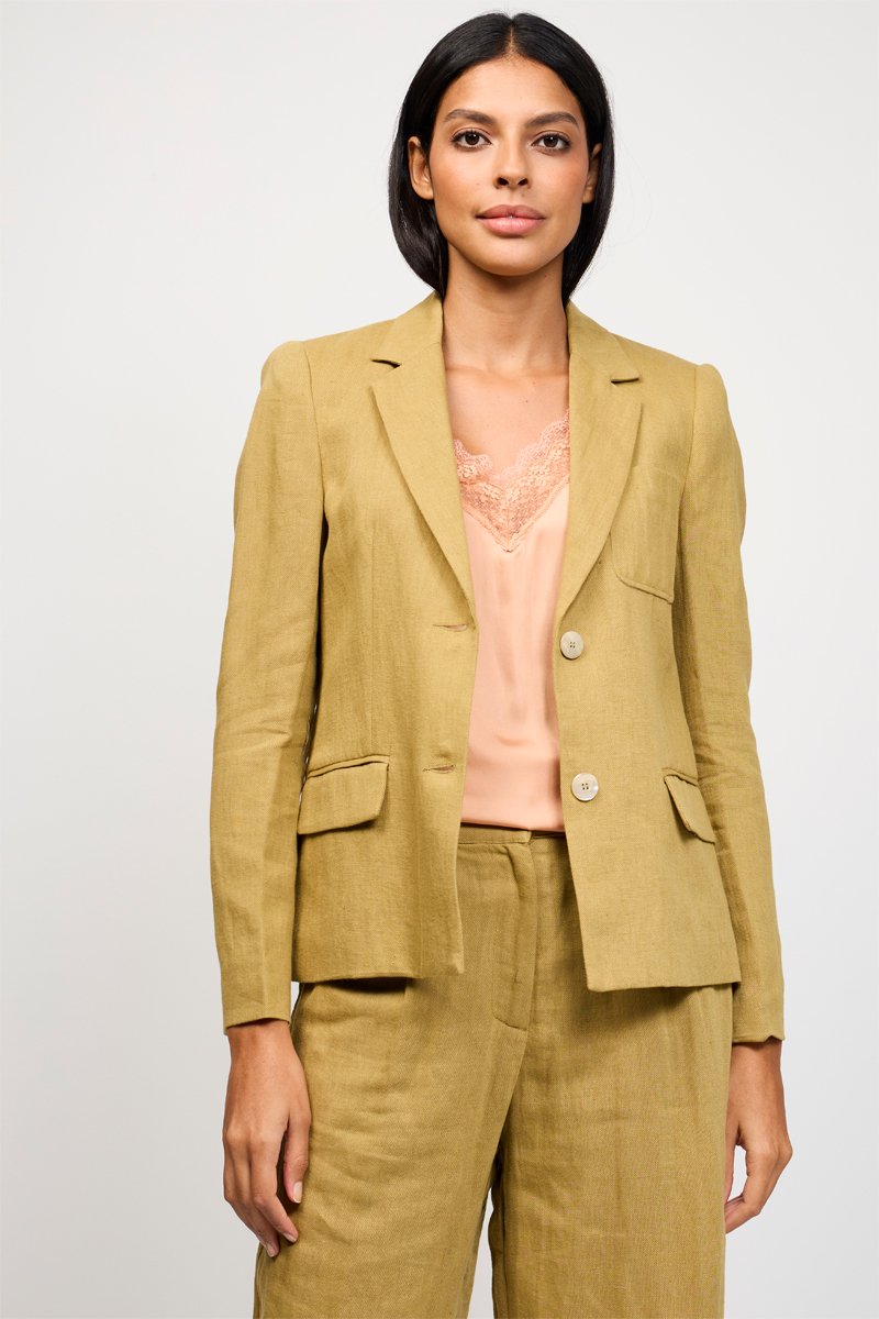 Blazer en lin - Jaune