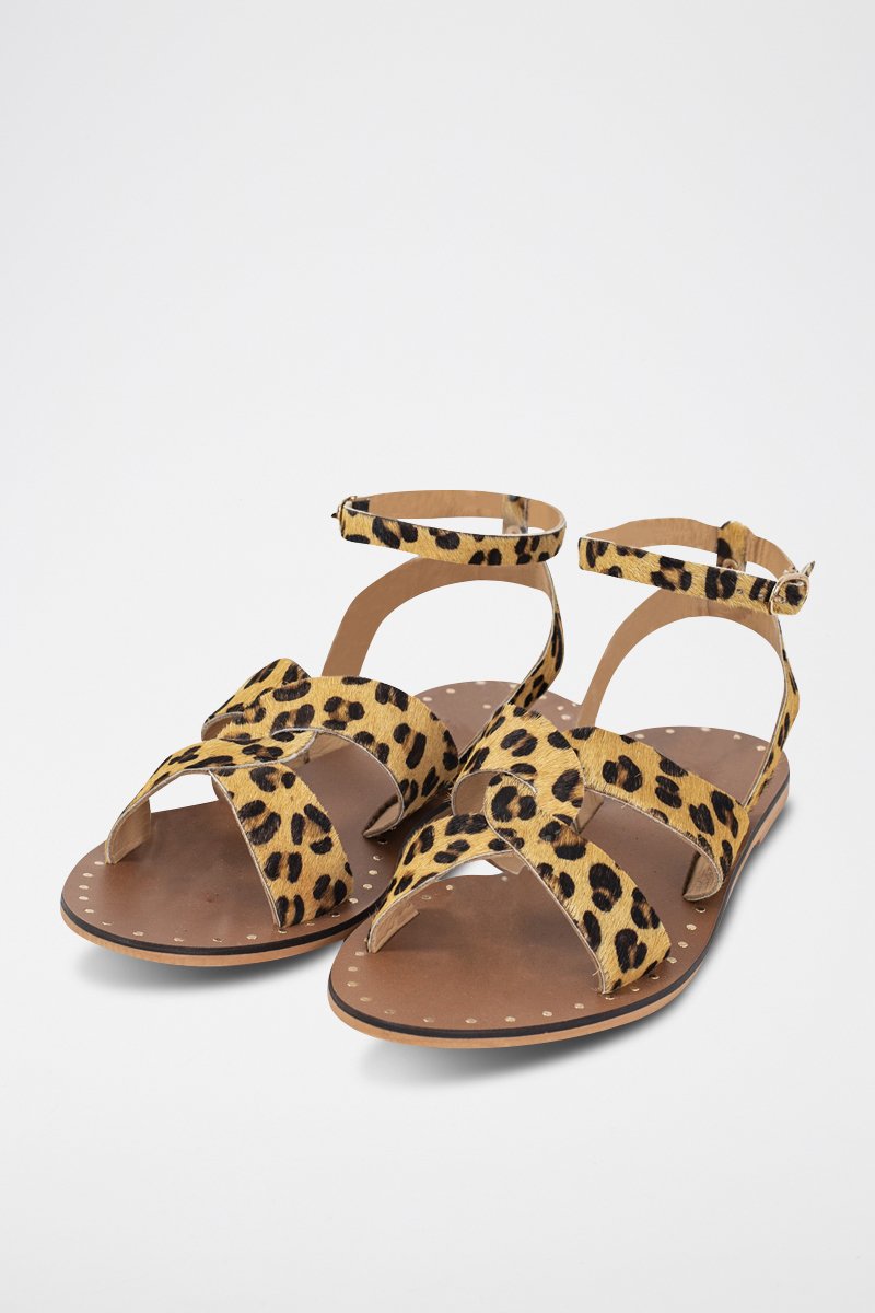 Sandales en cuir Camel - I.Code