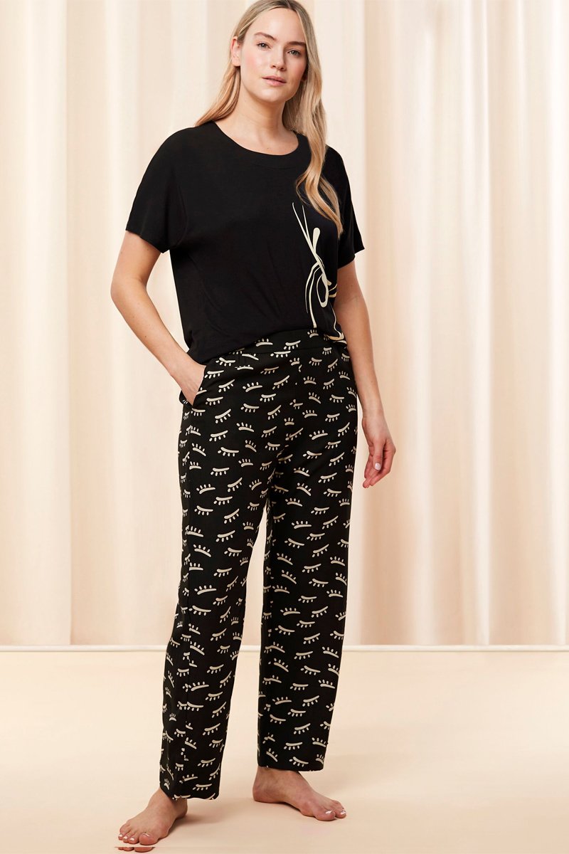 Pantalon droit Thermal MyWear Cosy Noir