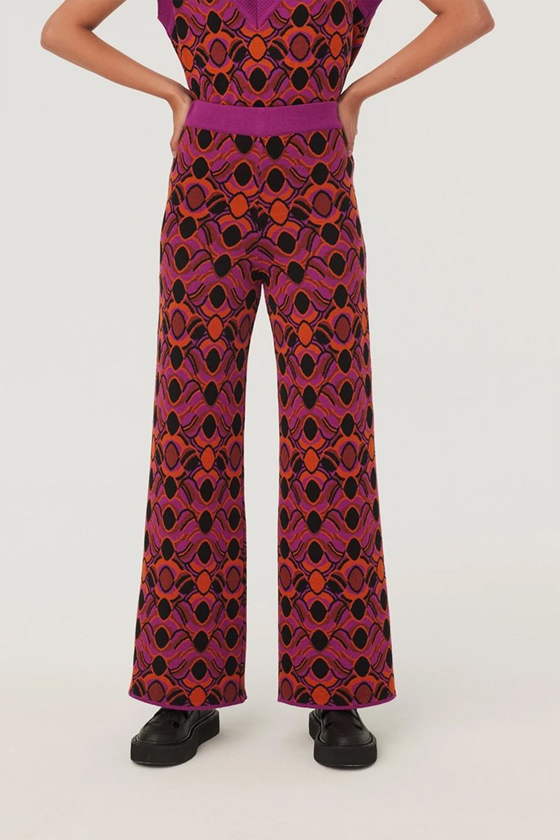 Pantalon en laine Violet