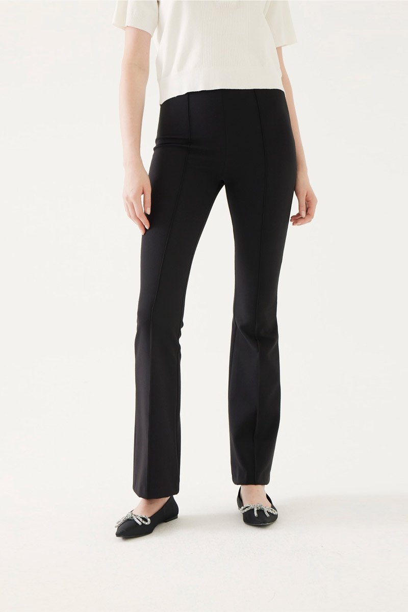 Pantalon flare Noir