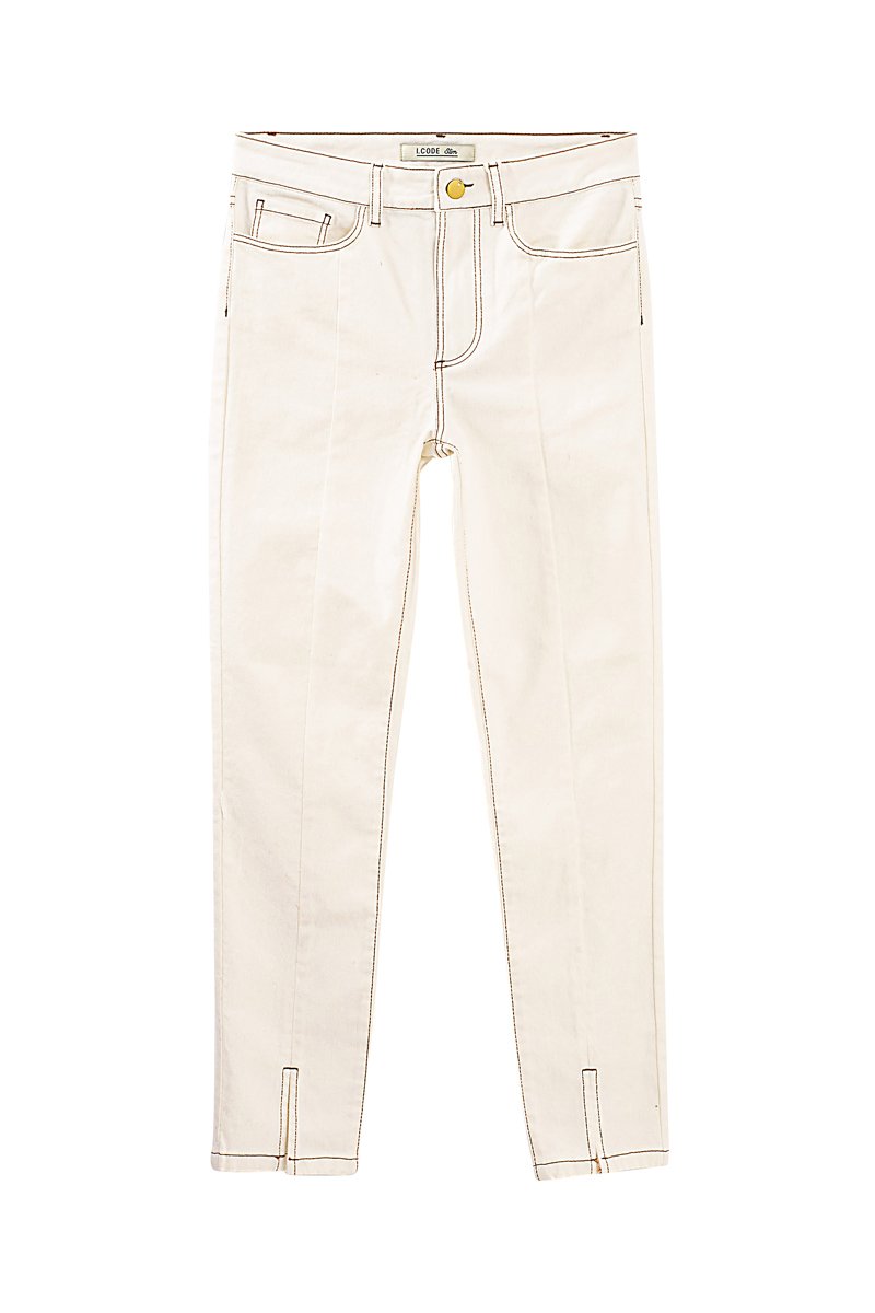 Jean slim Blanc - I.Code