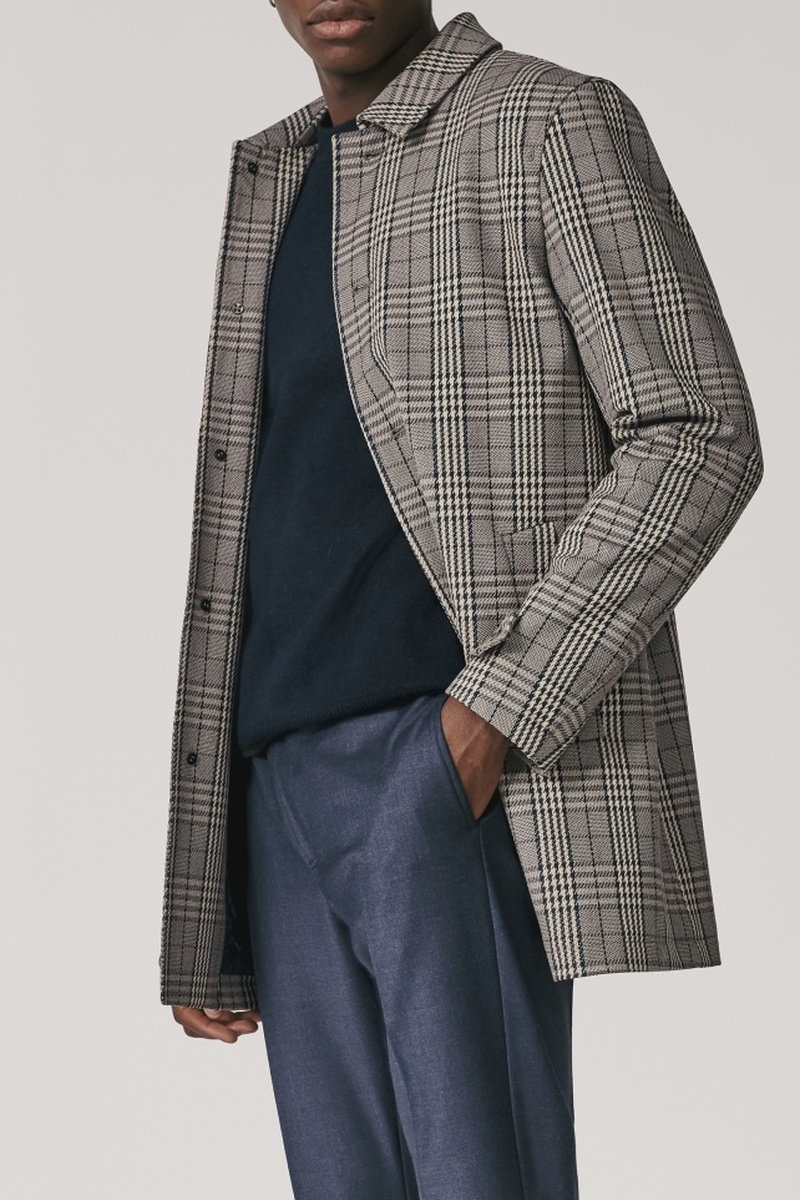 Veste longue Gris clair