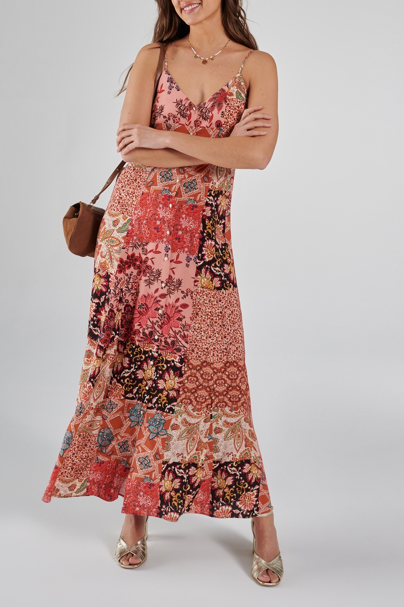 Robe longue Rose - I.Code