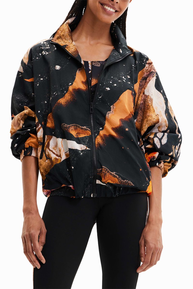 Veste Noir et orange