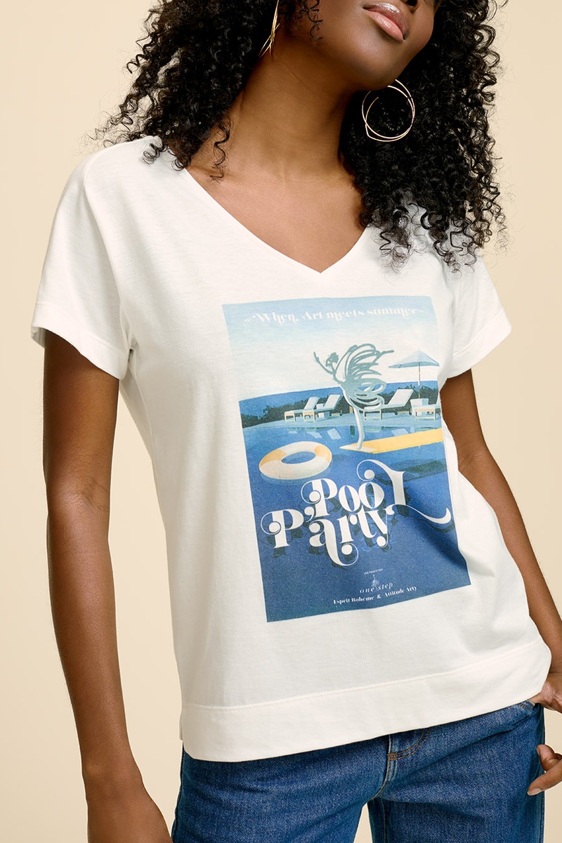 T-shirt Blanc - One Step