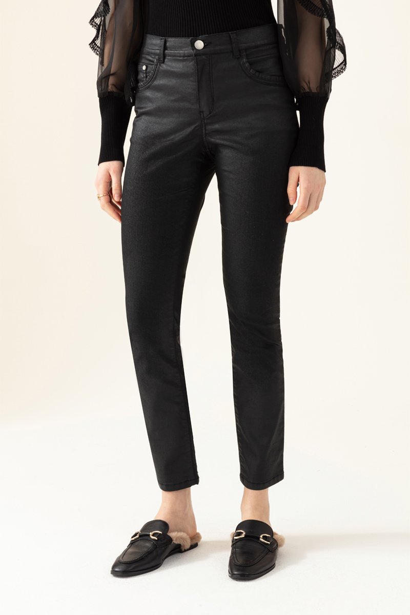 Jean droit Alesia Noir - Bleu Blanc Rouge