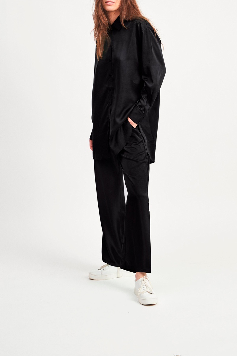 Pantalon wide legs Noir