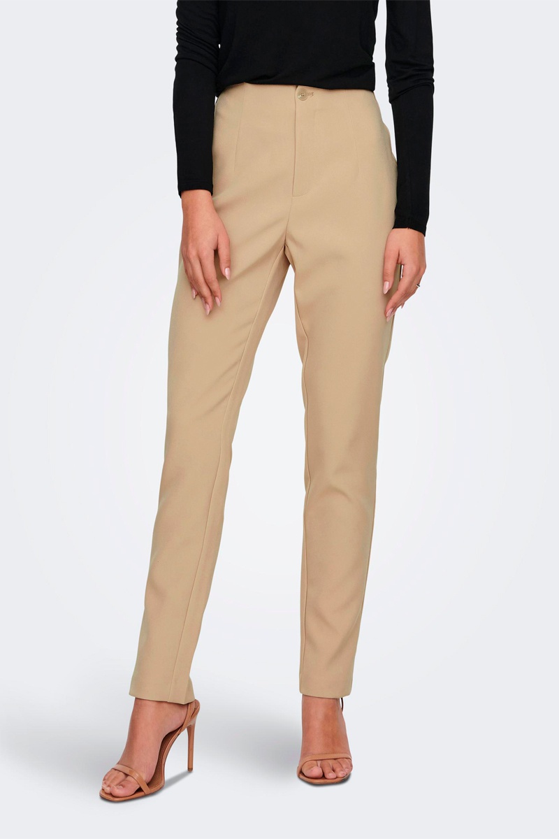 Pantalon slim Beige