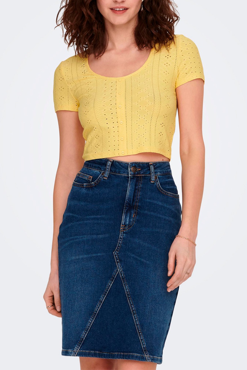 Crop top Jaune