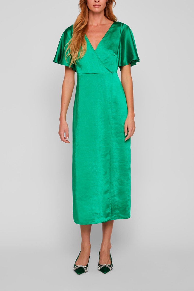 Robe midi Vert
