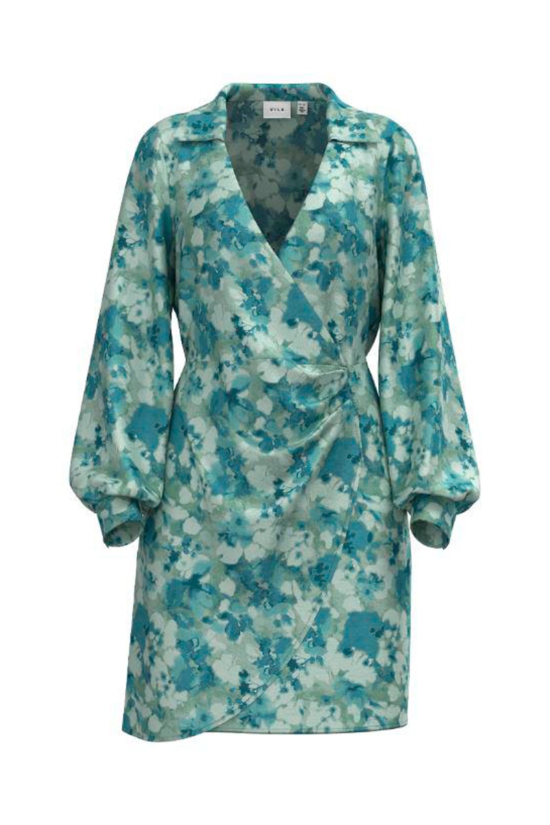 Robe portefeuille Turquoise et vert d’eau