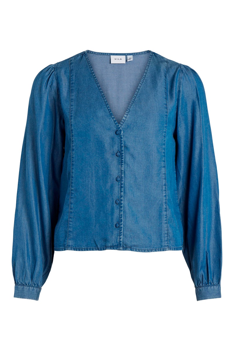 Chemisier en jean Bleu