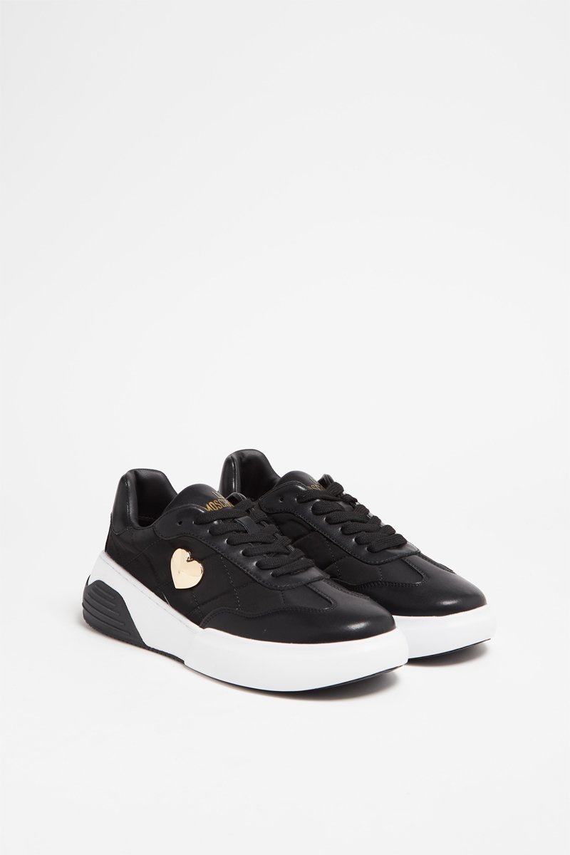 Sneakers plateformes - Noir et doré