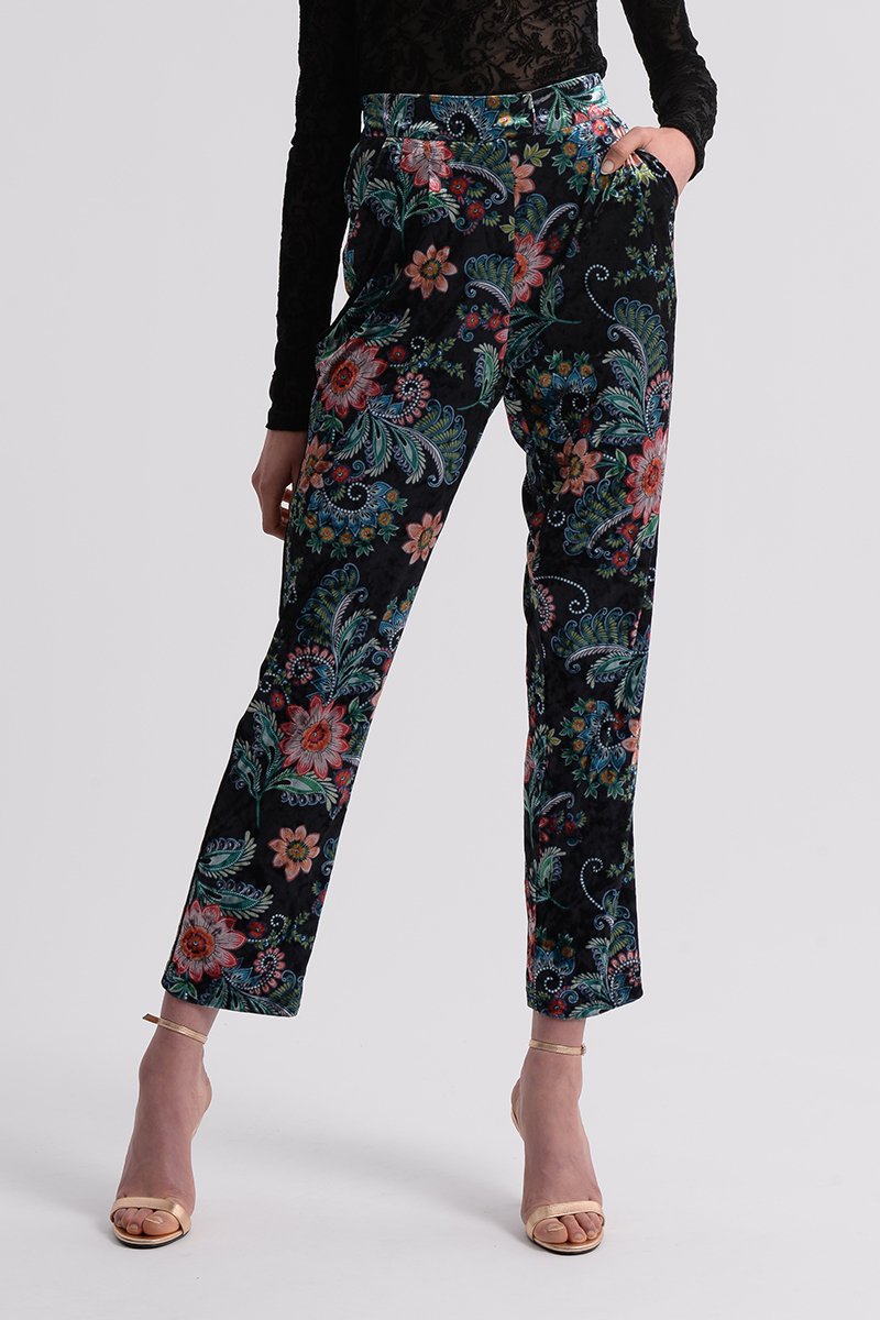 Pantalon droit taille haute Noir - Molly Bracken
