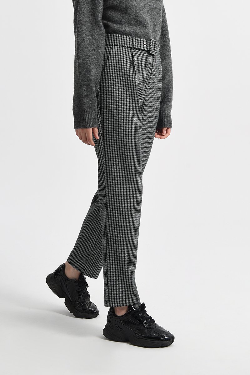 Pantalon droit Noir et blanc - Lili Sidonio