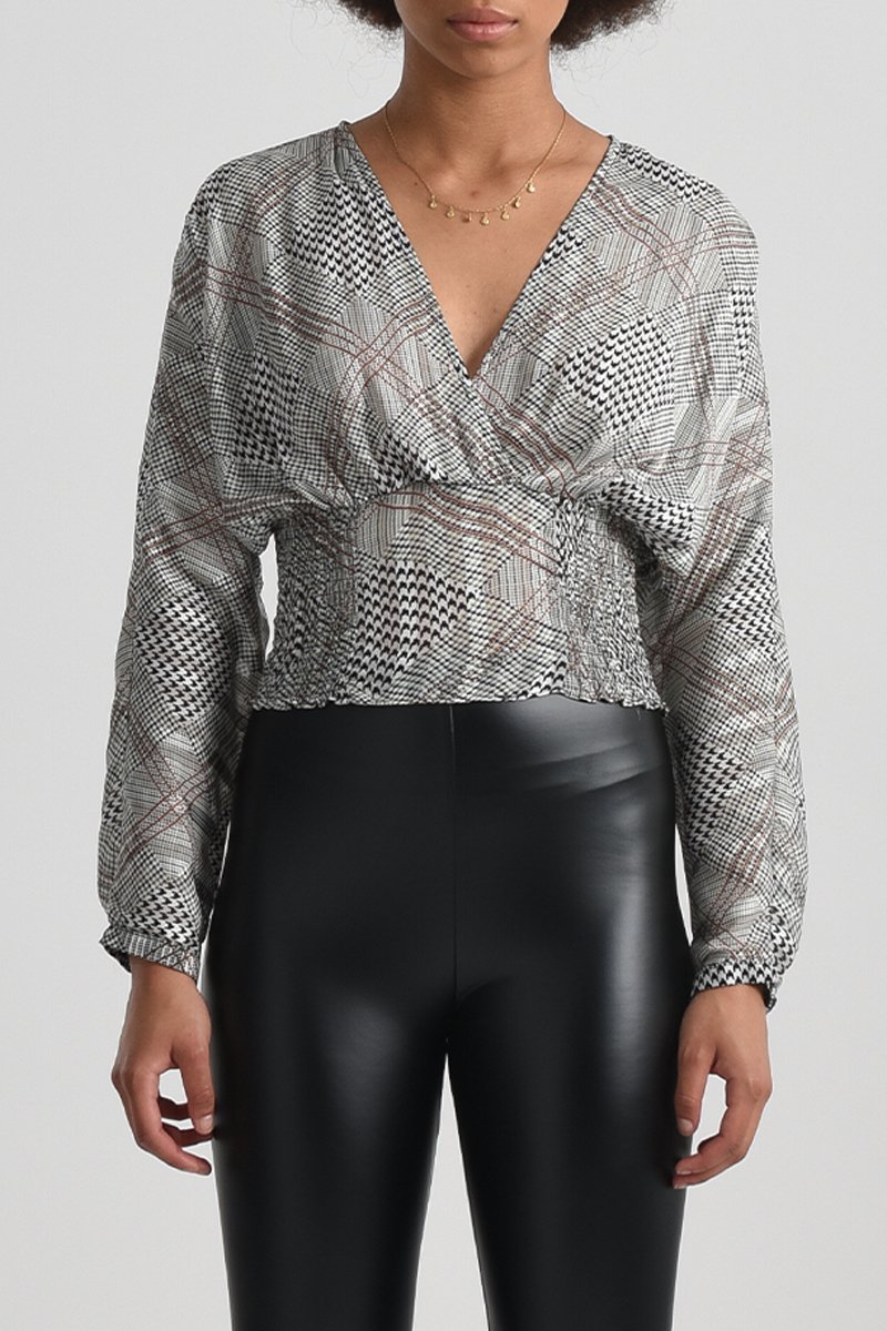 Crop top Noir et blanc - Lili Sidonio