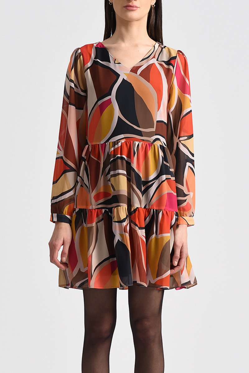 Robe patineuse Noir et marron - Molly Bracken