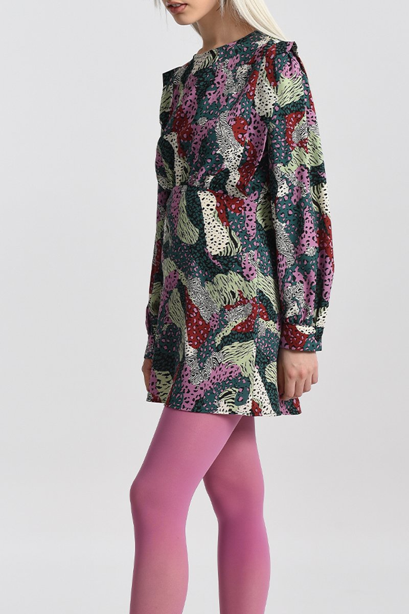 Robe patineuse Bordeaux et bleu pétrole - Lili Sidonio