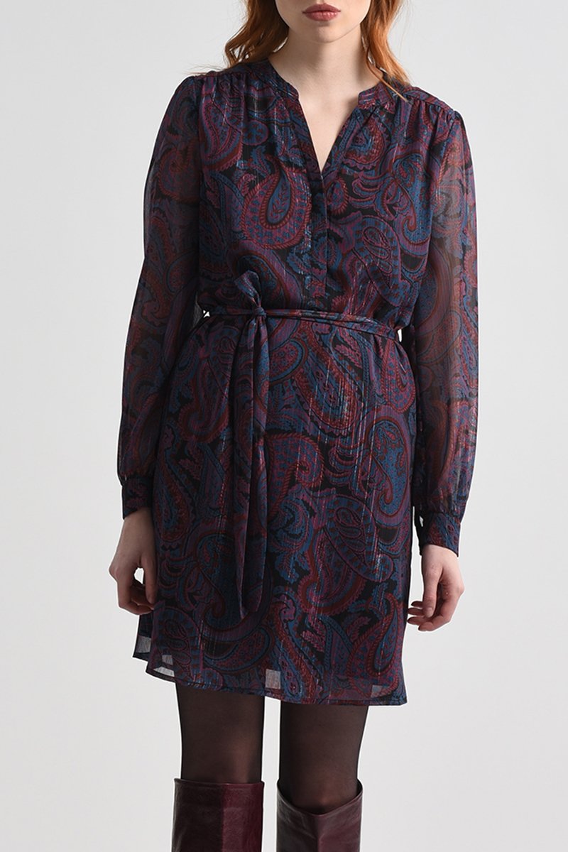 Robe droite Noir et fuchsia - Molly Bracken