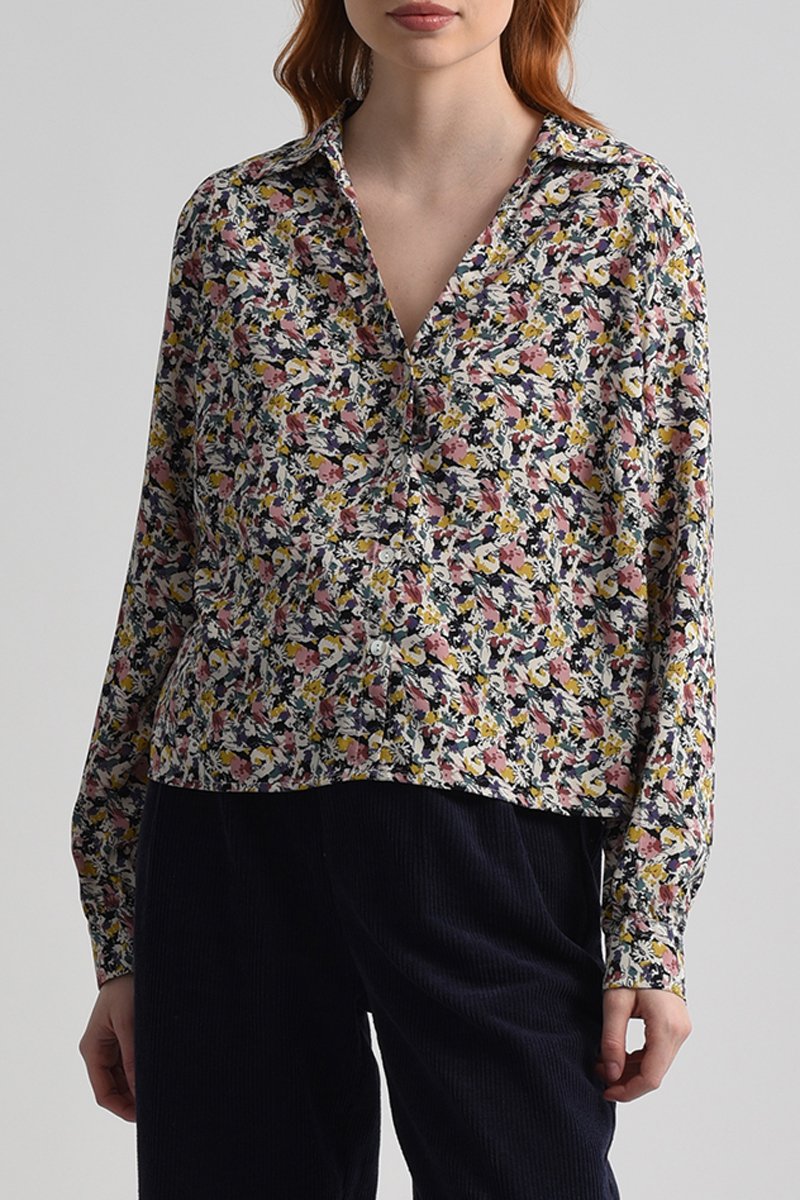 Chemisier Ecru et noir - Molly Bracken