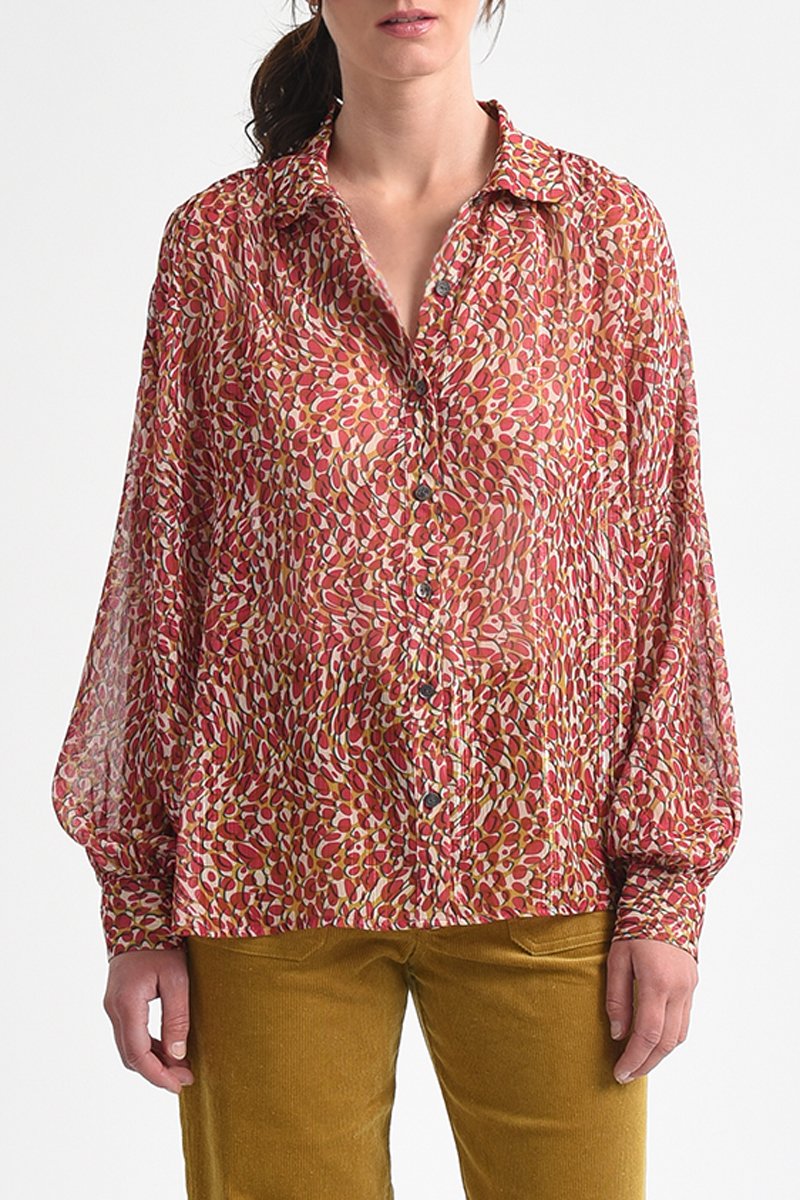 Chemisier Rose et écru - Molly Bracken