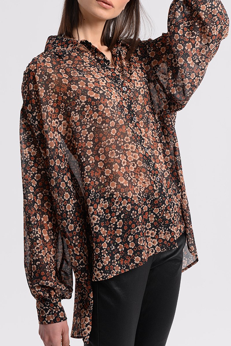 Chemisier Noir et beige - Molly Bracken