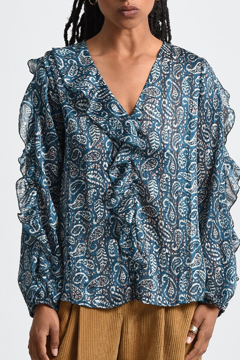 Blouse Bleu pétrole - Molly Bracken