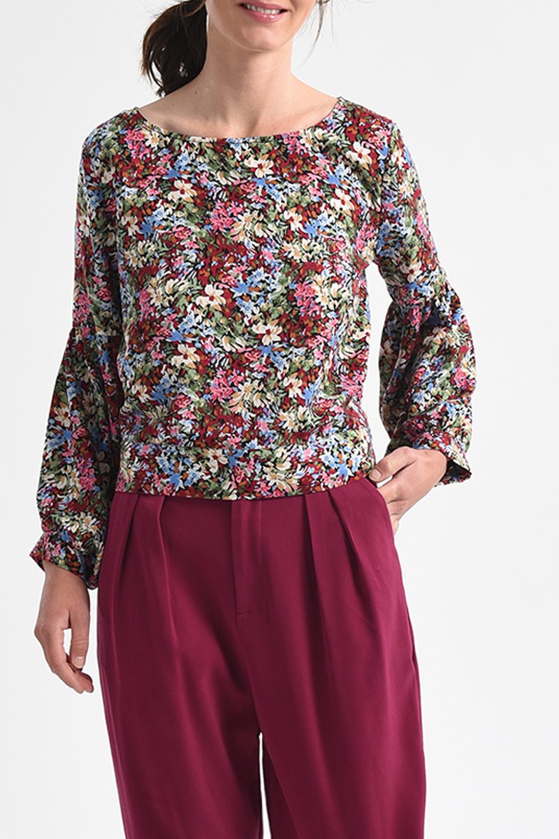 Blouse Vert clair et rose clair - Molly Bracken
