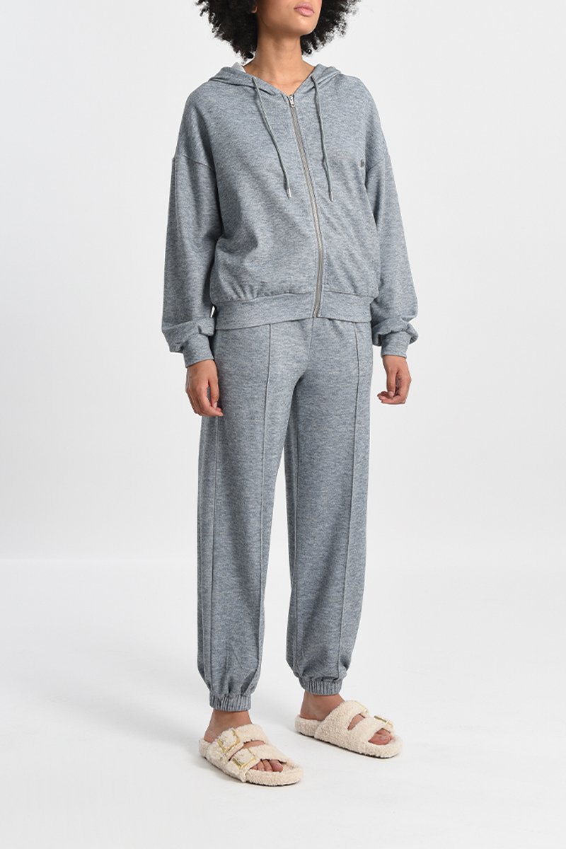 Sweat à capuche Ciel chiné - Molly Bracken