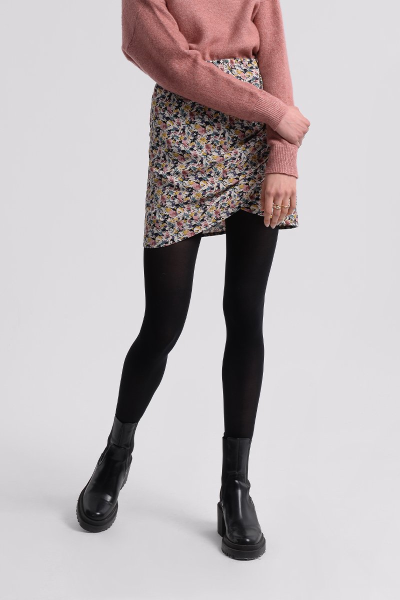 Jupe portefeuille Noir - Molly Bracken